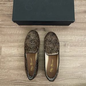 Matt Bernson Calf Hair Smoking Flats Loafers